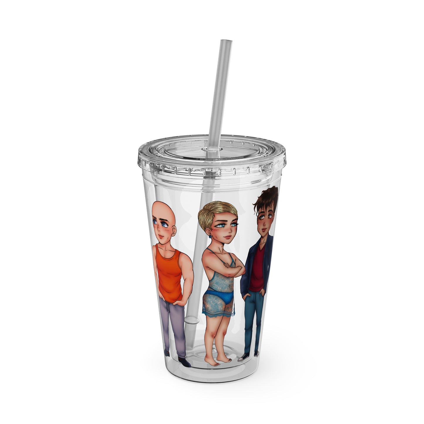The Built For You Crew Tumbler with Straw, 16oz