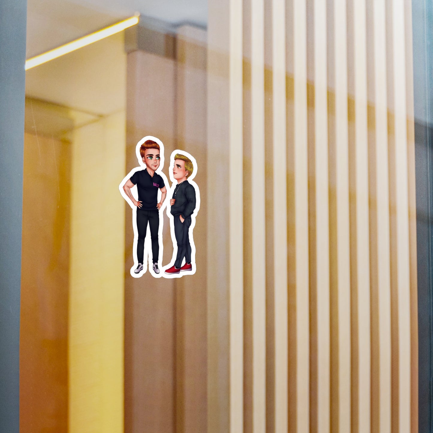 Caine & Logan Cut Out Sticker