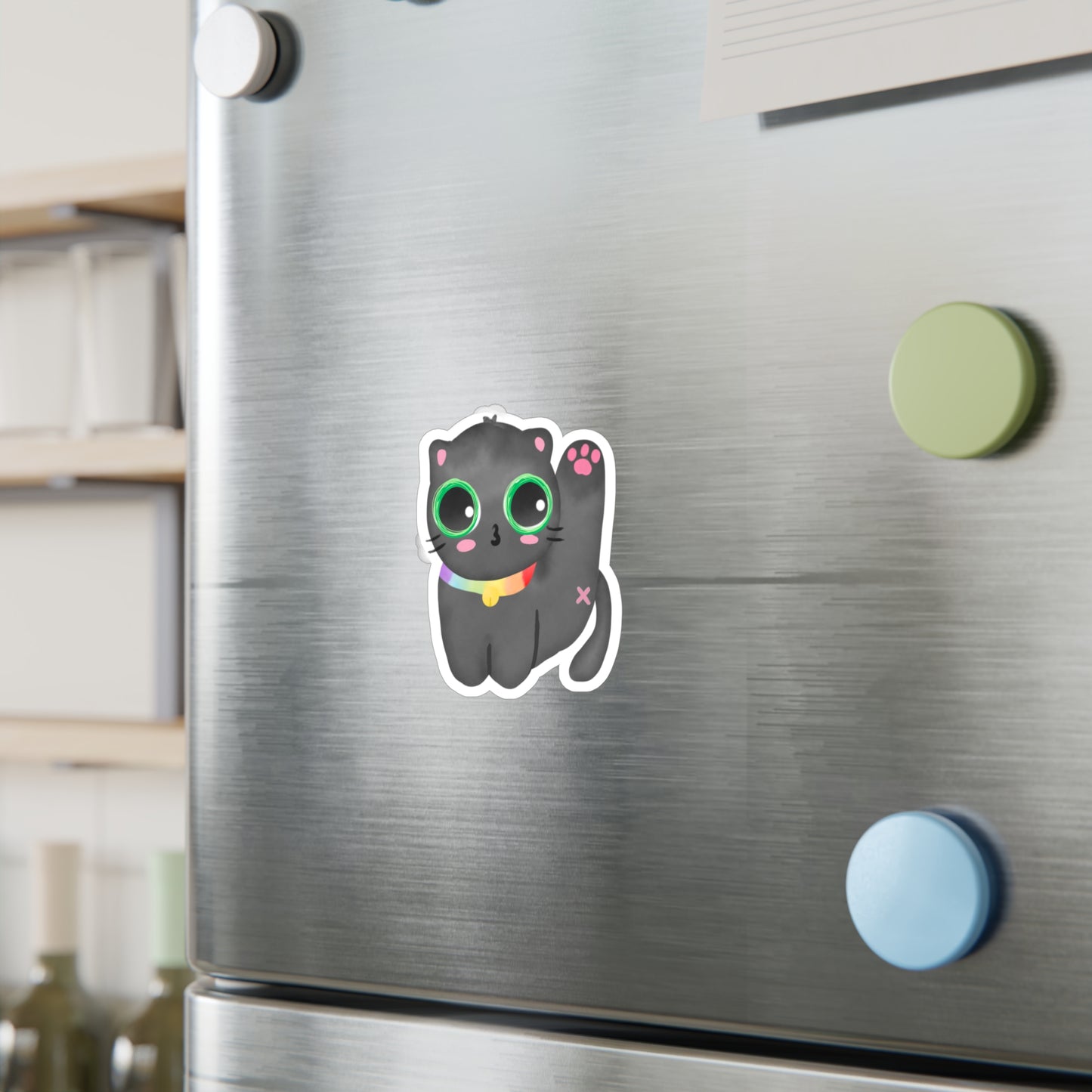 Morning Cat Butt Cut Out Sticker