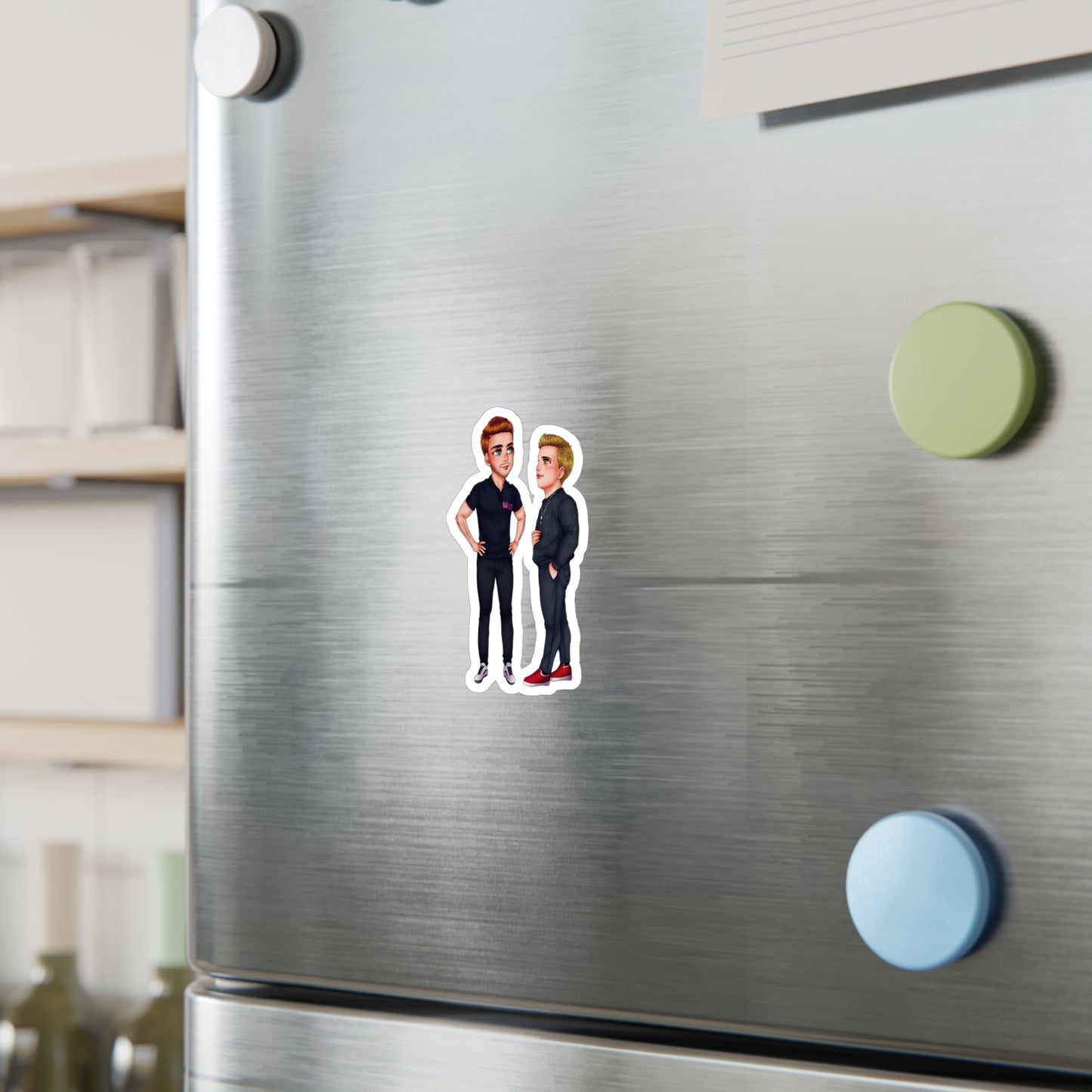 Caine & Logan Cut Out Sticker