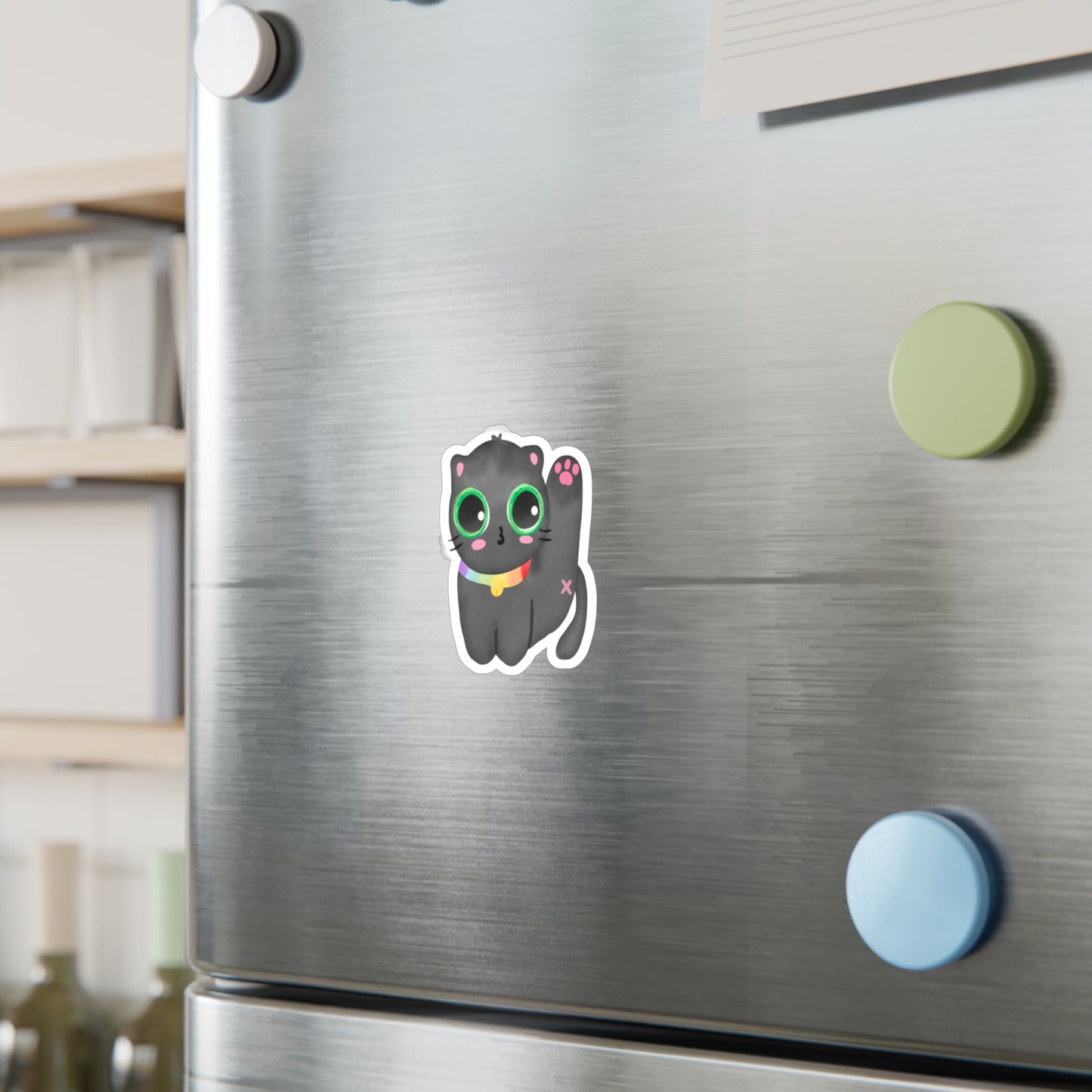 Morning Cat Butt Cut Out Sticker