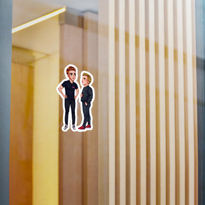 Caine & Logan Cut Out Sticker