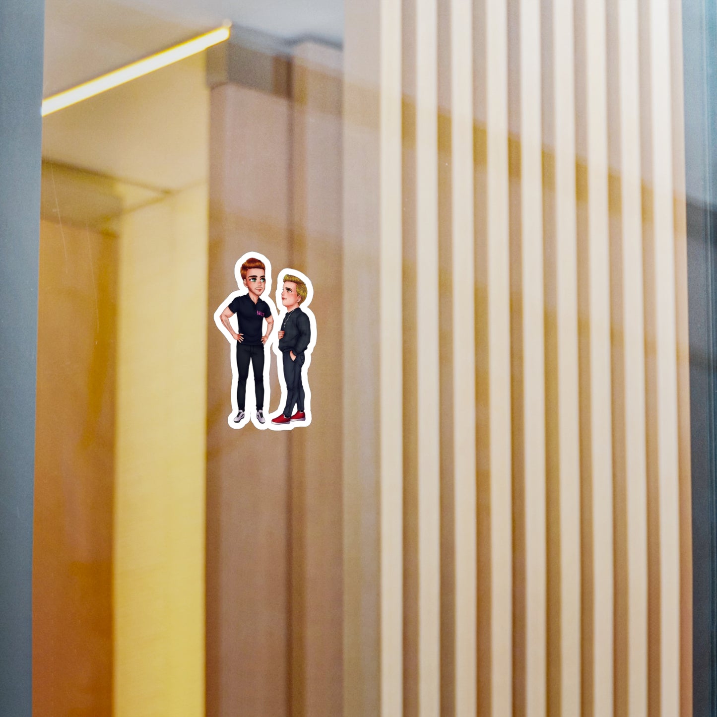 Caine & Logan Cut Out Sticker